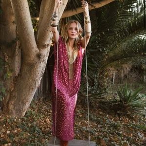 NWTMargot Caftan in Wine Haze